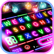 Sparkle Neon Lights Keyboard Theme