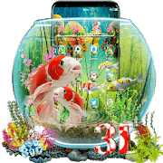 3D Aquarium Japaneses Koi Fish