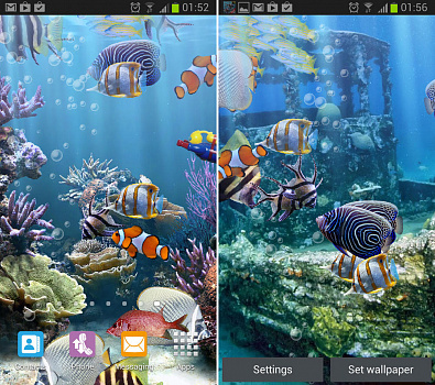 Скриншоты к Настоящий аквариум HD