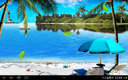 Скриншоты к Пляж Живые Обои