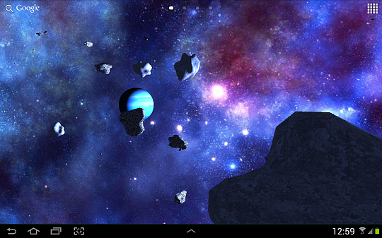 Скриншоты к Астероиды 3D Живые обои