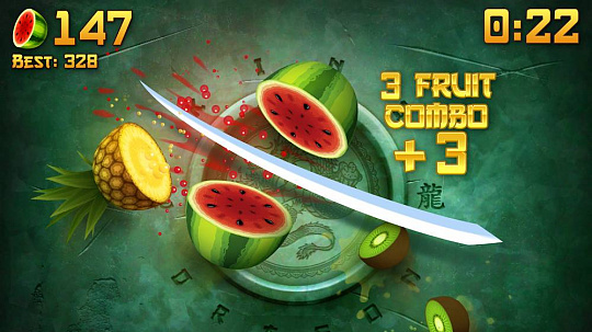 Скриншоты к Fruit Ninja
