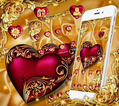 Скриншоты к Luxury Royal Heart Theme