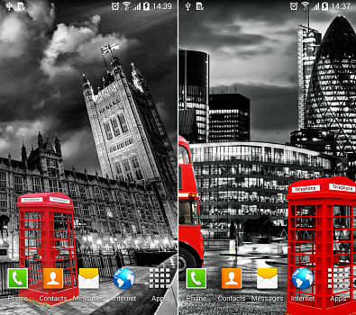 Скриншоты к Дождливый Лондон Живые Обои