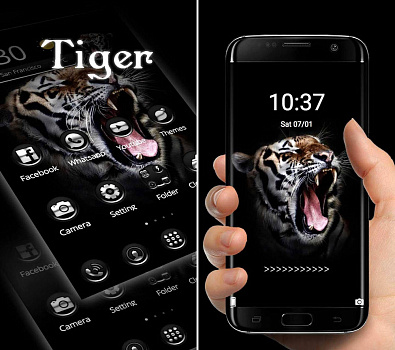 Скриншоты к Тема с черным тигром