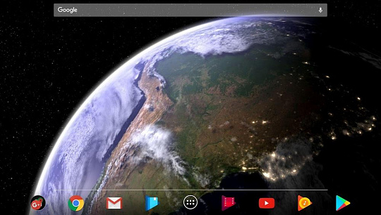 Скриншоты к Earth & Moon Gyro 3D Live Wallpaper