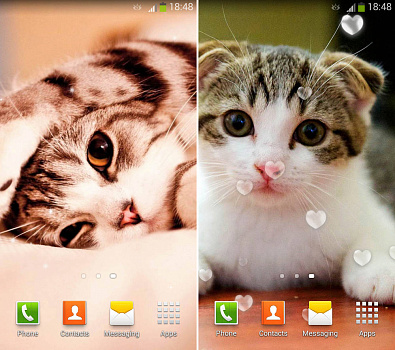 Скриншоты к Милые Котята Живые Обои